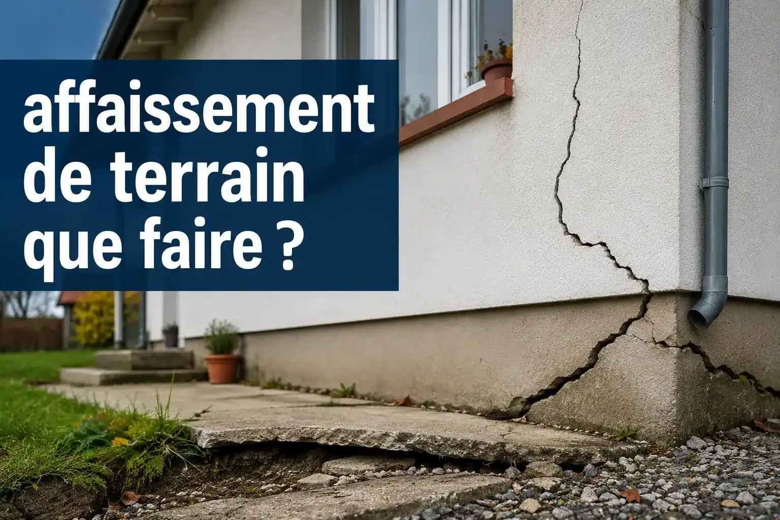 affaissement de terrain que faire