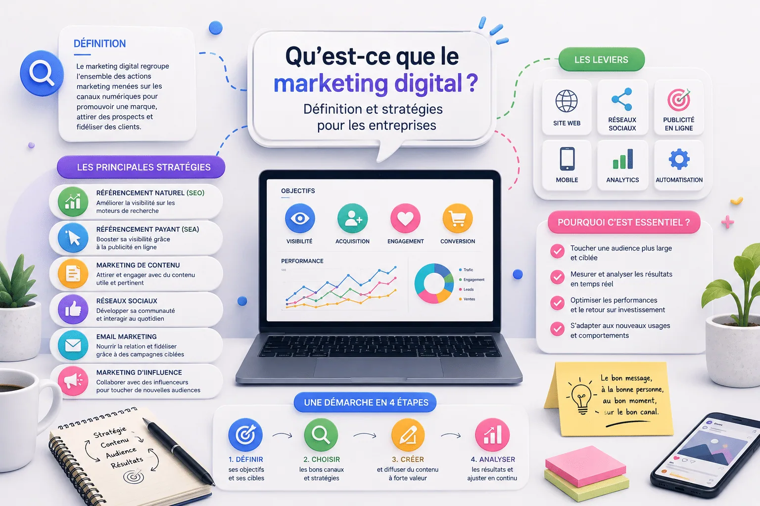 Qu'est-ce que le marketing digital Définition et stratégies pour les entreprises