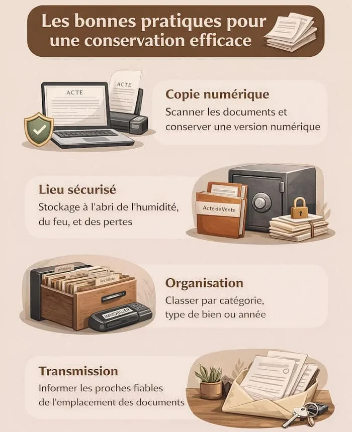 duree conservation acte de vente