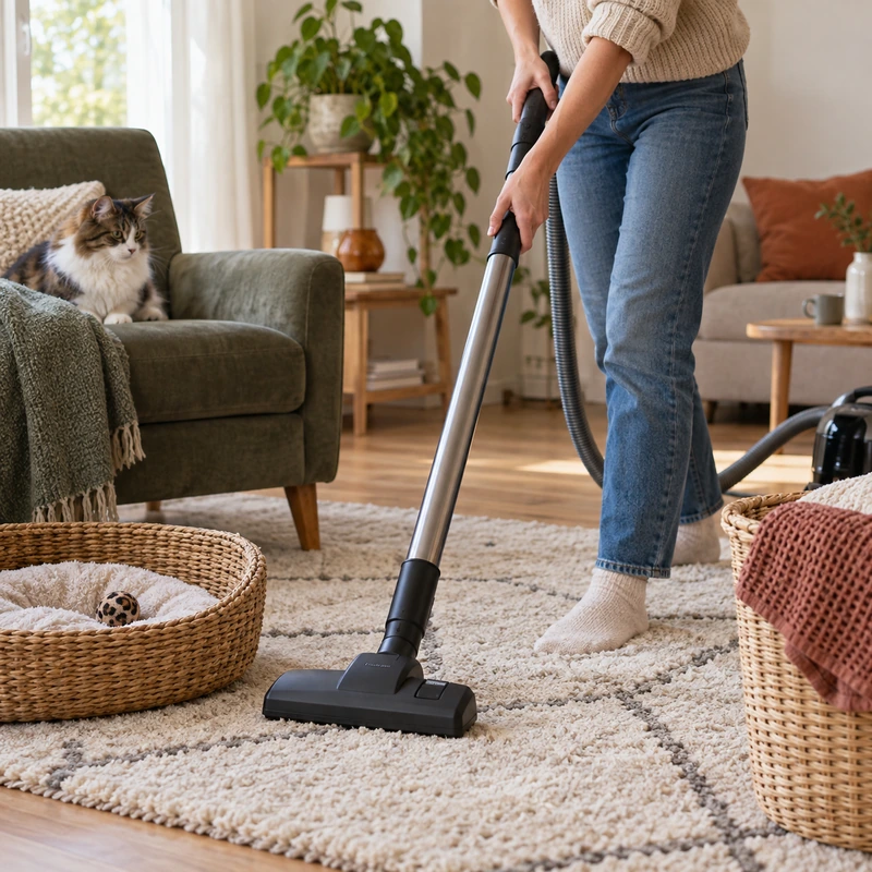 éliminer les puces du chat dans la maison