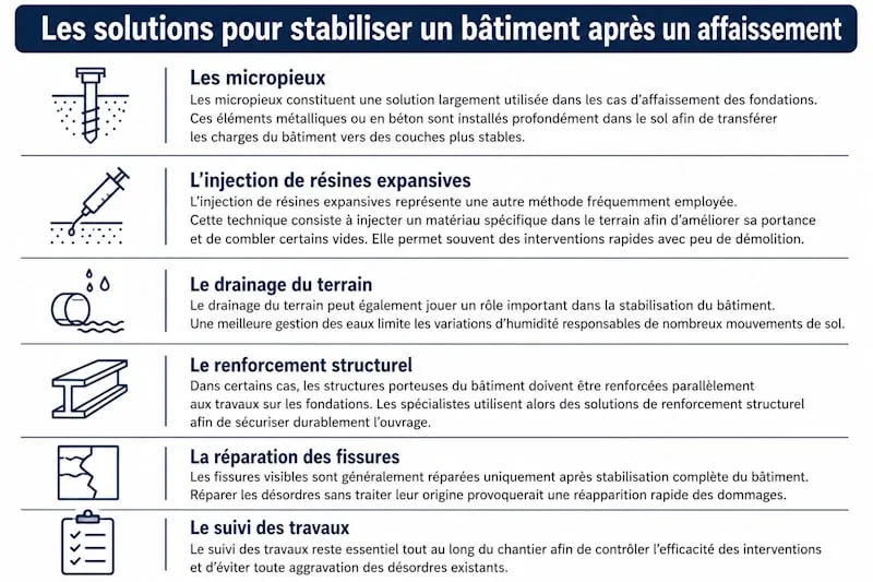 Affaissement de terrain que faire ?