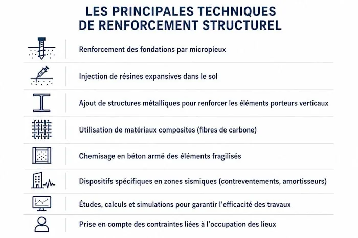 techniques de renforcement structurel