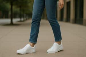 baskets blanches femme