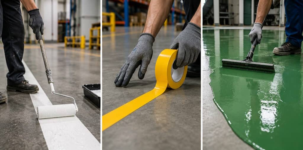 techniques de marquage au sol