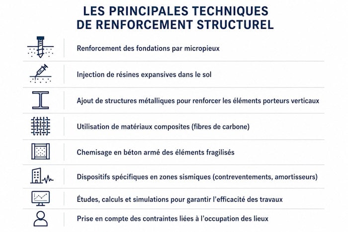 techniques de renforcement structurel